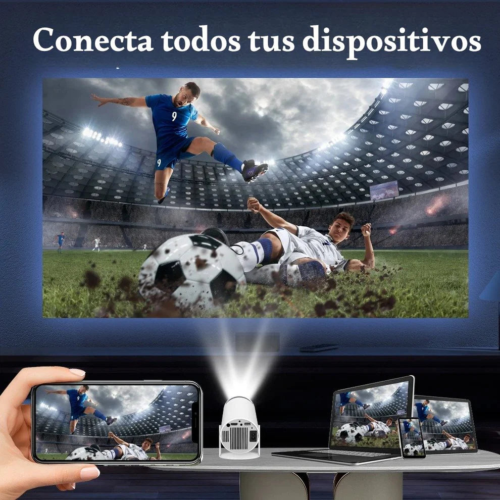 Proyector Cineo Smart Wifi Bluetooh HDMI 1080p + Equipo de sonido de regalo